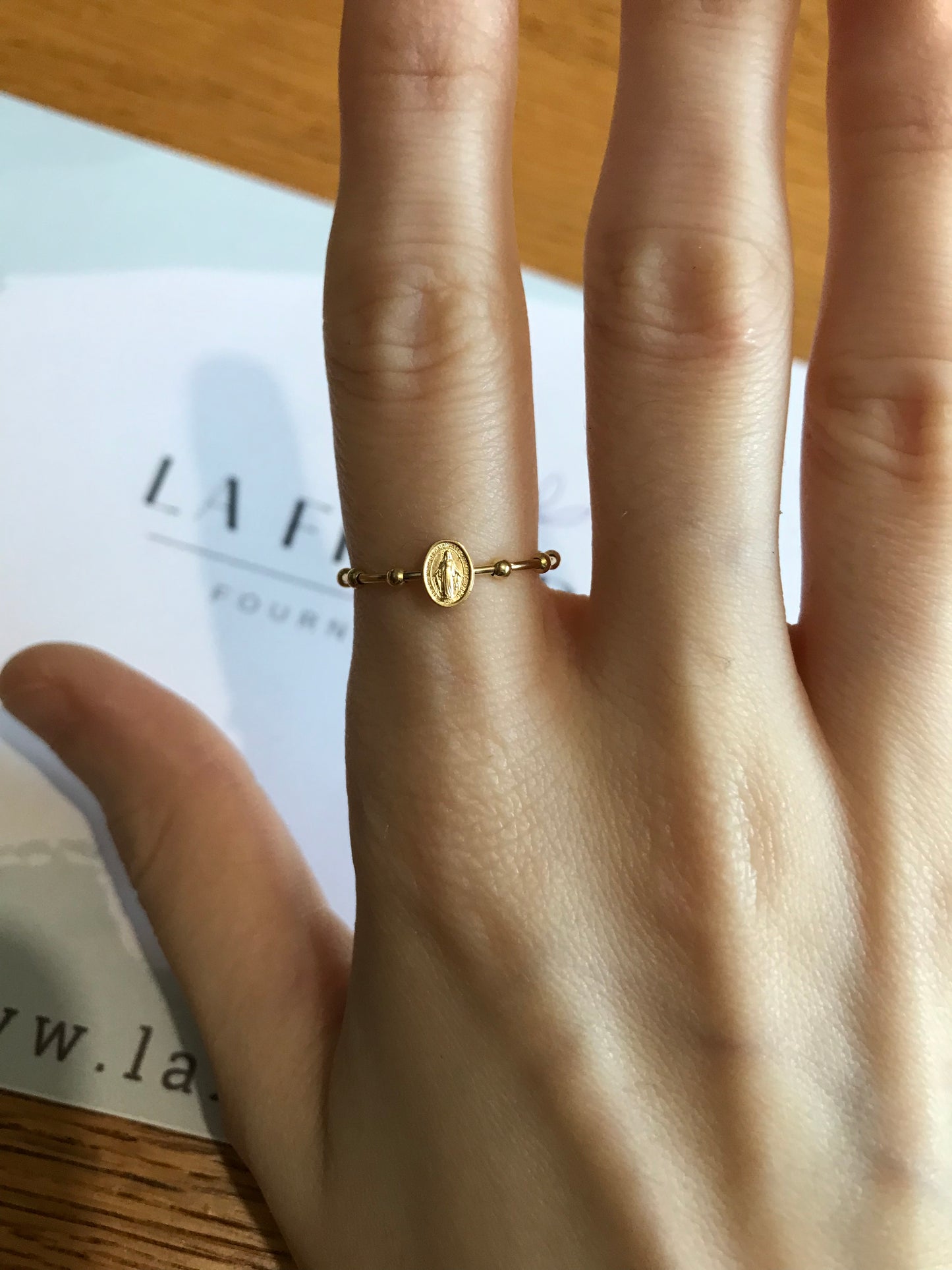 18 Karat Goldring für Damen offen mit 6 mm Rohling – Verstellbarer Ring aus 18 Karat 750er Gelbgold