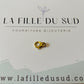 Fermoir mousqueton or 18 carats, forme de l'infini en or jaune 18k 750