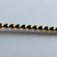 9 carat gold wire, pearled, 1.50 mm in diameter, yellow gold wire, 9k 375 gold