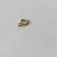 18 carat gold spring ring clasp, open or closed end ring