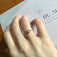 18 carat gold ring for women open with 6 mm blank - Adjustable 18k 750 yellow gold ring