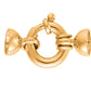 18 carat gold clasp 750 18k gold, marine ring, smooth bell tips