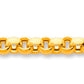 Bracelet en or 18 carats Jaseron, maille creuse, 4,8 mm de largueur, 19 cm de longueur, Or jaune 18k 750