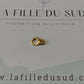 Fermoir mousqueton or 18 carats, forme de l'infini en or jaune 18k 750